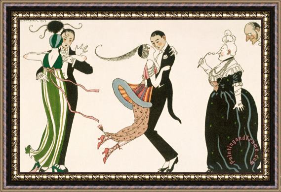 Georges Barbier The Madness Of The Day Framed Painting