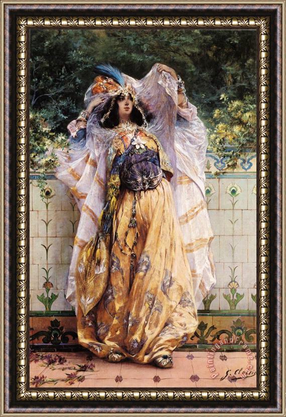 Georges Jules Victor Clairin Ouled Nail Tribal Dancer Framed Painting