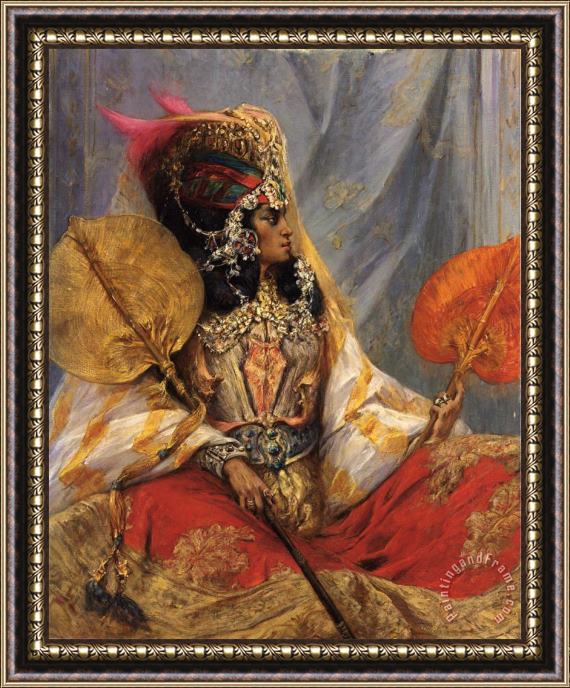 Georges Jules Victor Clairin Ouled Nail Woman Framed Painting