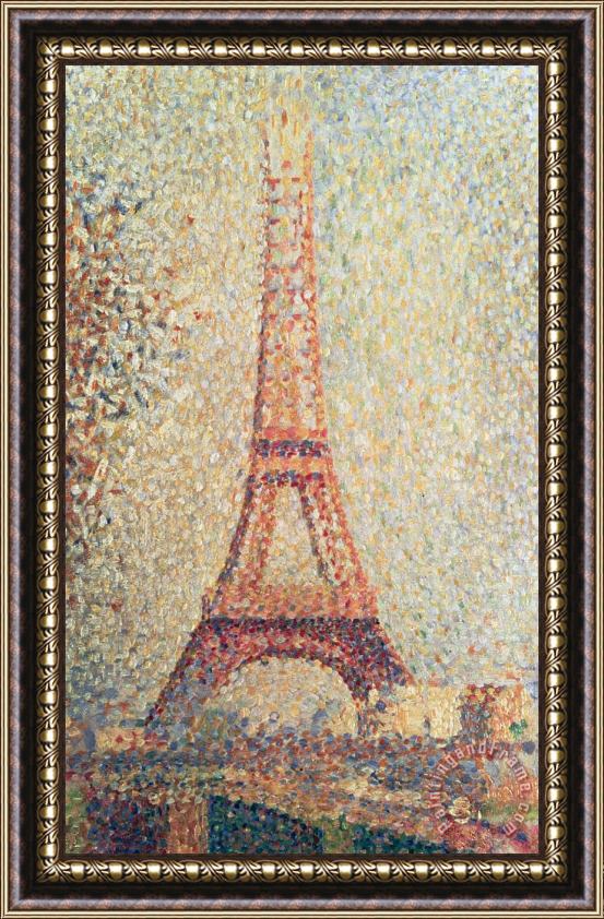 Georges Pierre Seurat The Eiffel Tower Framed Print