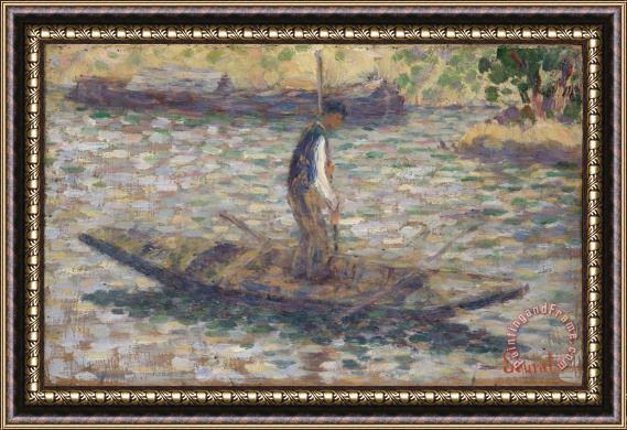 Georges Seurat A Fisherman Framed Painting