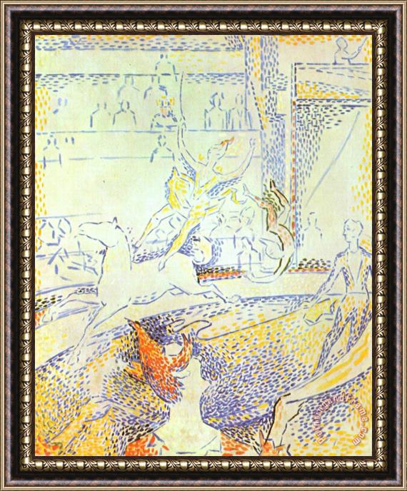 Georges Seurat Study for The Circus 1891 Framed Painting