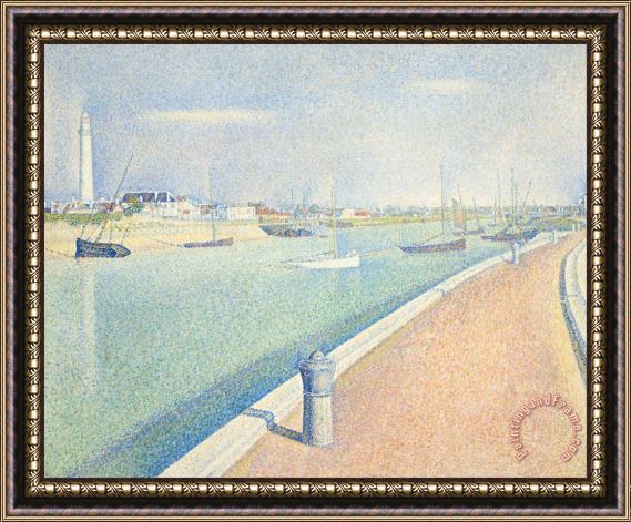 Georges Seurat The Channel of Gravelines, Petit Fort Philippe Framed Print