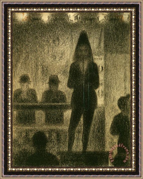 Georges Seurat Trombonist Framed Painting