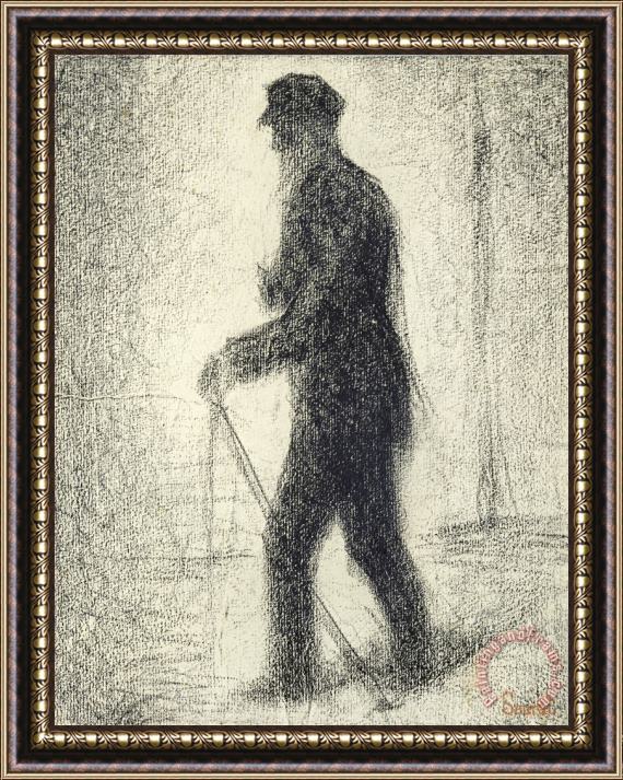 Georges Seurat Walking Framed Print