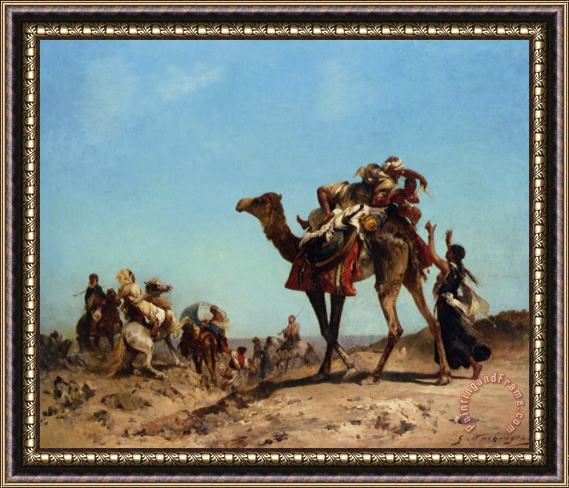 Georges Washington A Caravane Framed Painting