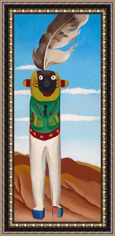 Georgia O'keeffe A Man From The Desert, 1941 Framed Painting