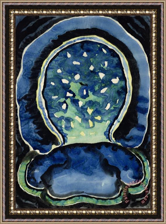 Georgia O'keeffe Abstraction, 1917 Framed Painting