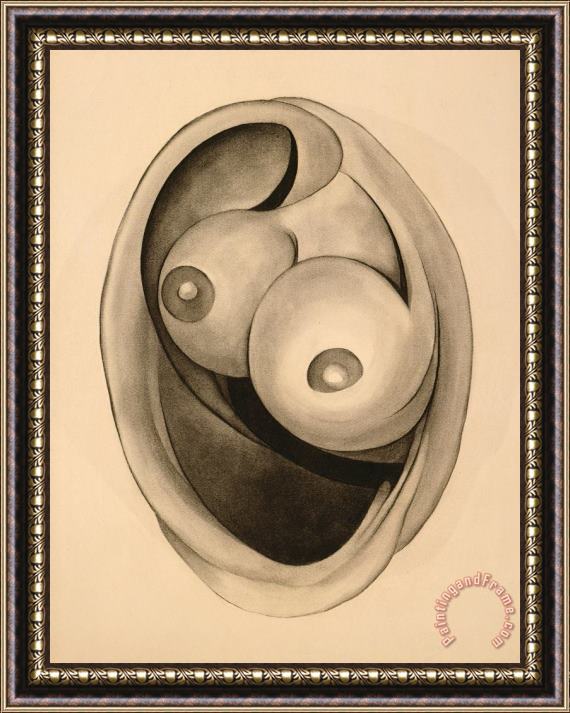 Georgia O'keeffe Abstraction, 1945 Framed Painting