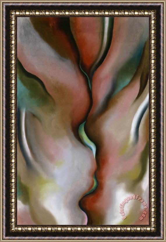 Georgia O'keeffe Abstraction of Stream, 1921 Framed Print