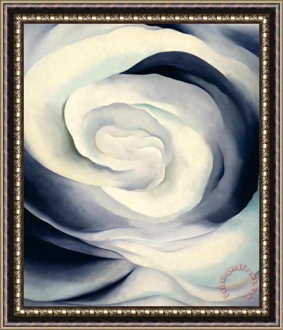 Georgia O'keeffe Abstraction White Rose, 1927 Framed Print