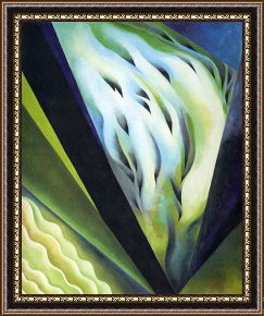 The Music Room Framed Prints - Blue And Green Music by Georgia O'keeffe
