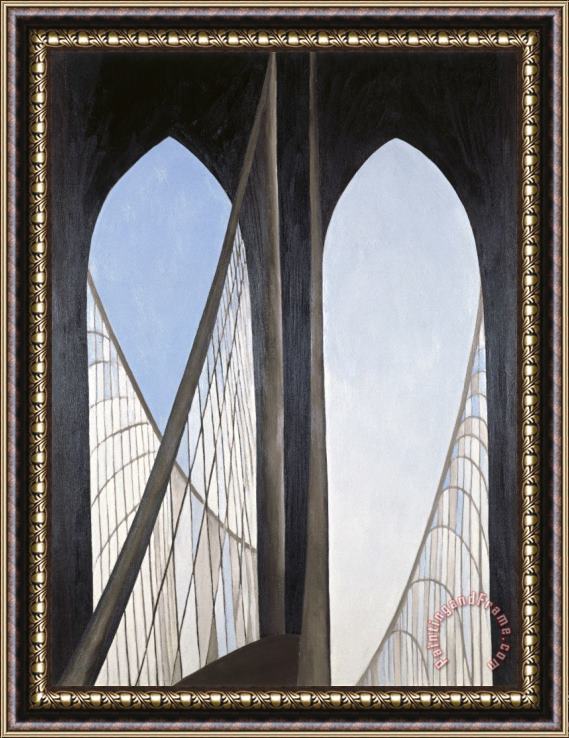 Georgia O'keeffe Brooklyn Bridge, 1949 Framed Print