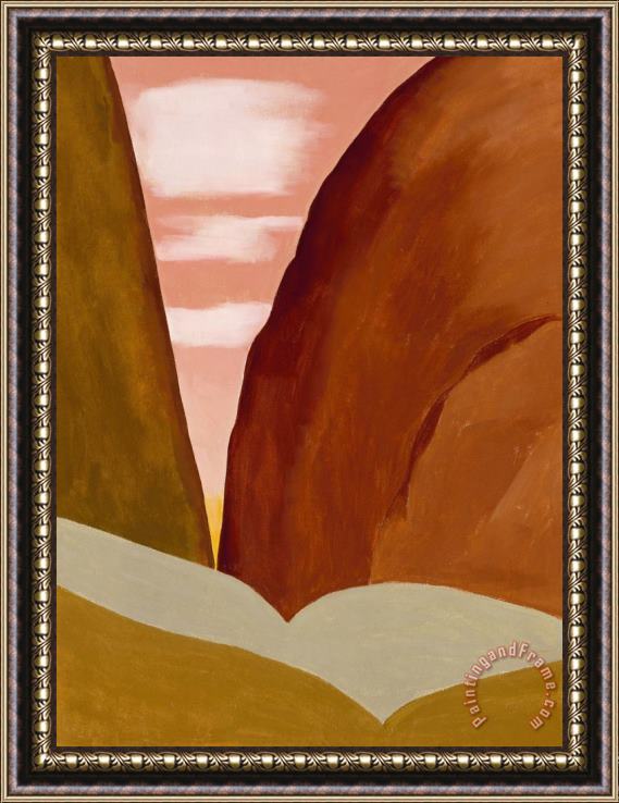 Georgia O'keeffe Canyon No. Ii, Ca. 1965 Framed Painting