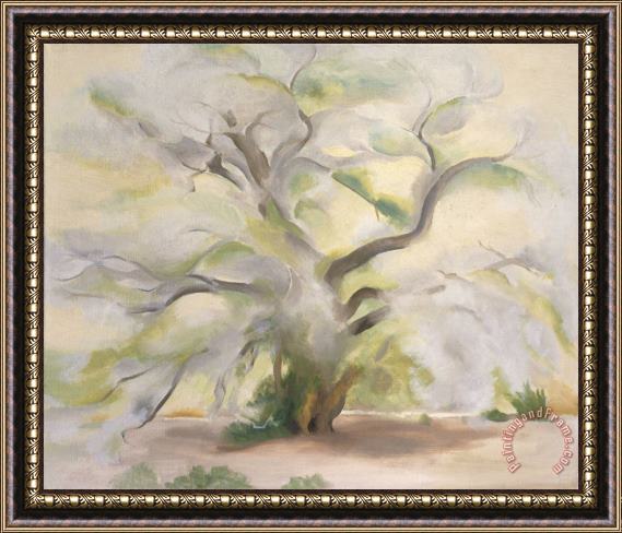 Georgia O'keeffe Cottonwoods Near Abiquiu, 1950 Framed Painting