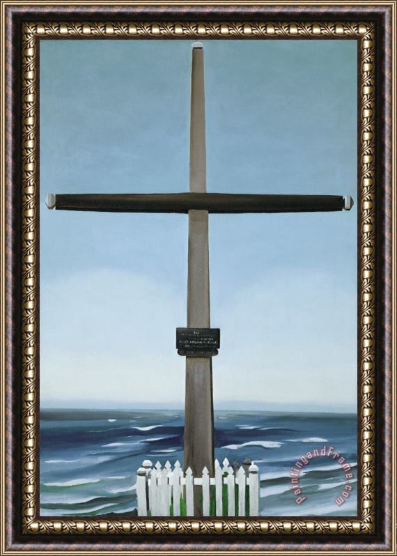 Georgia O'Keeffe Cross by The Sea, Canada Framed Print