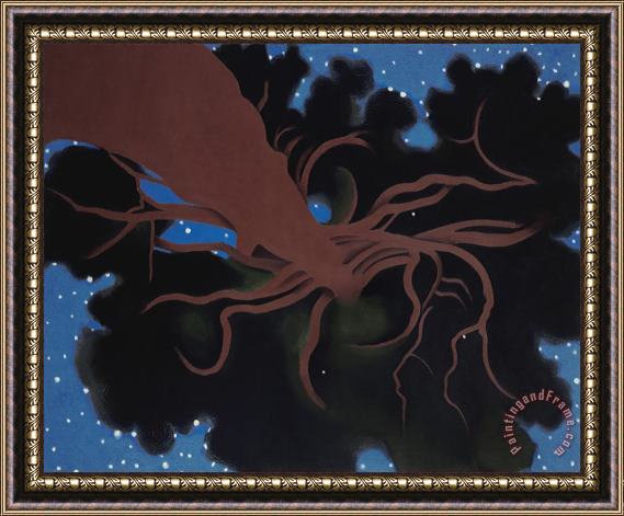 Georgia O'Keeffe D.h. Lawrence Pine Tree Framed Painting