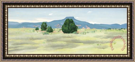 Georgia O'keeffe Ghost Ranch Landscape, Ca. 1936 Framed Painting