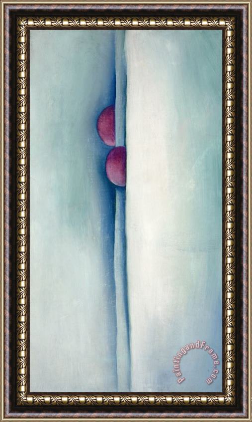 Georgia O'keeffe Green Lines And Pink, 1919 Framed Painting