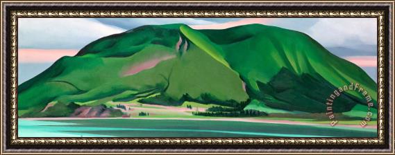 Georgia O'keeffe Green Mountains, Canada, 1932 Framed Painting