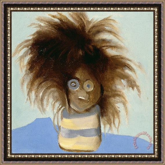 Georgia O'keeffe Idol's Head, 1960s Framed Painting