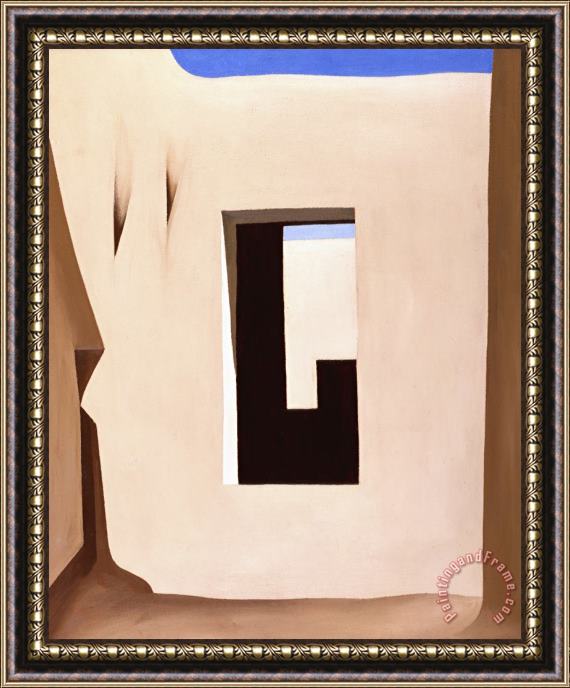 Georgia O'Keeffe In The Patio I Framed Print