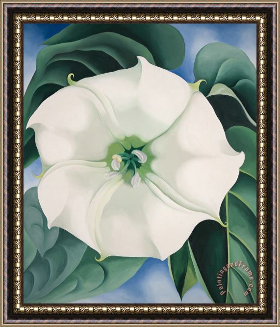 Georgia O'keeffe Jimson Weed White Flower No. 1, 1932 Framed Painting