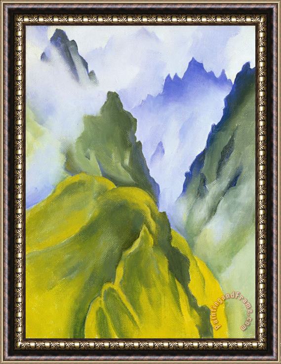 Georgia O'keeffe Machu Picchu I, 1957 Framed Painting