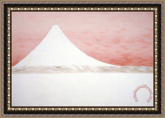 Georgia O'keeffe Mt. Fuji, 1960 Framed Painting