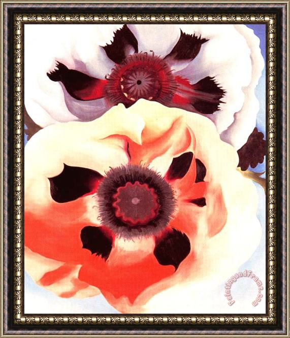 Georgia O'keeffe Poppies Framed Painting