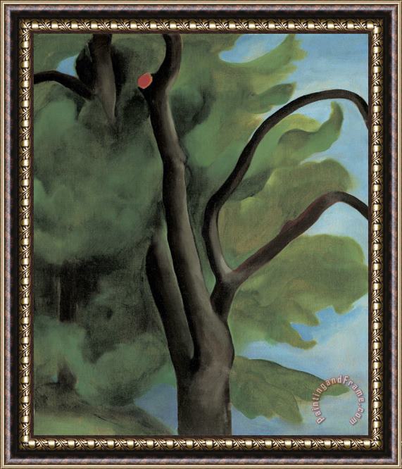 Georgia O'Keeffe Tree with Cut Limb Framed Painting