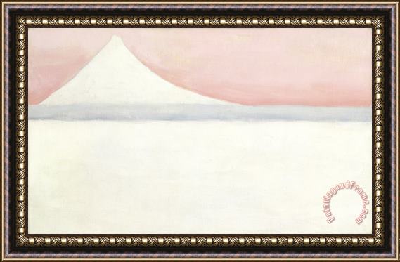 Georgia O'keeffe Untitled (mt. Fuji), 1960 Framed Painting