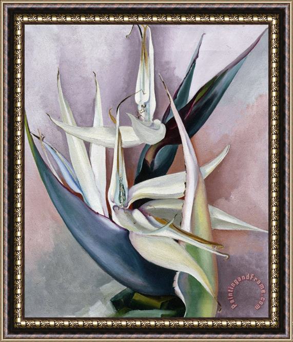 Georgia O'keeffe White Bird of Paradise, 1939 Framed Print