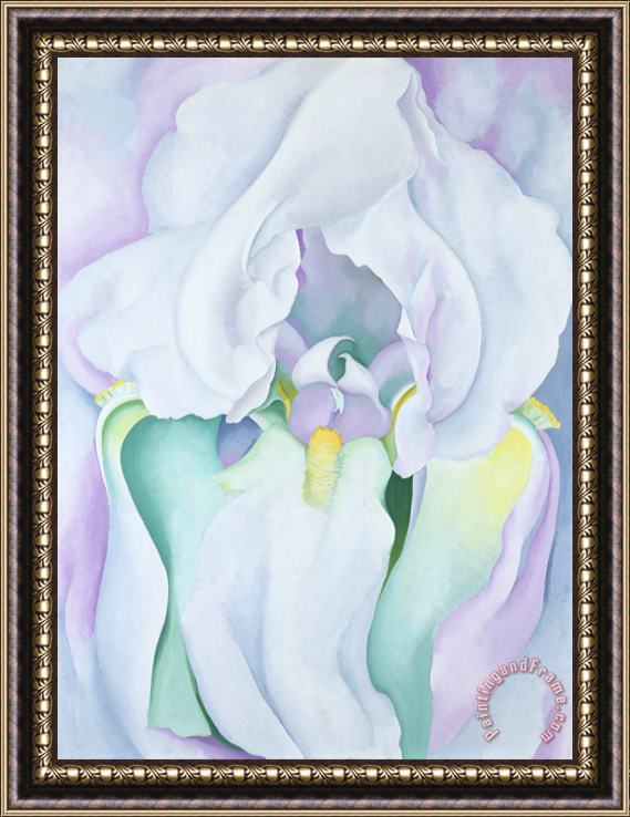 Georgia O'Keeffe White Iris Framed Painting
