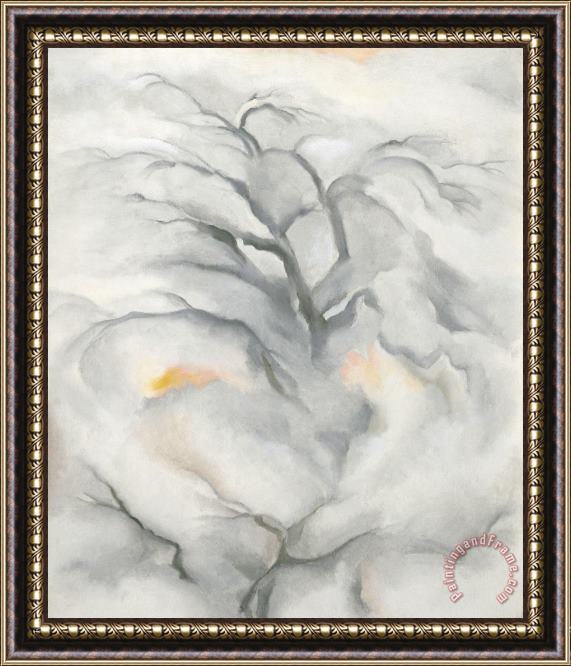 Georgia O'keeffe Winter Trees, Abiquiu I, 1950 Framed Print