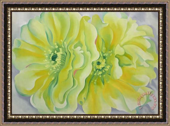 Georgia O'Keeffe Yellow Cactus Framed Print