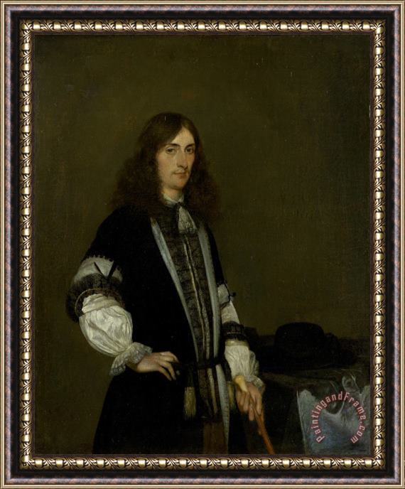 Gerard ter Borch Francois De Vicq, Burgomaster of Amsterdam for Several Terms From 1697on Framed Painting