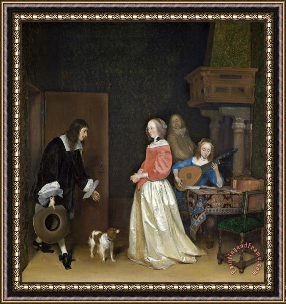 Gerard ter Borch The Suitor's Visit Framed Print