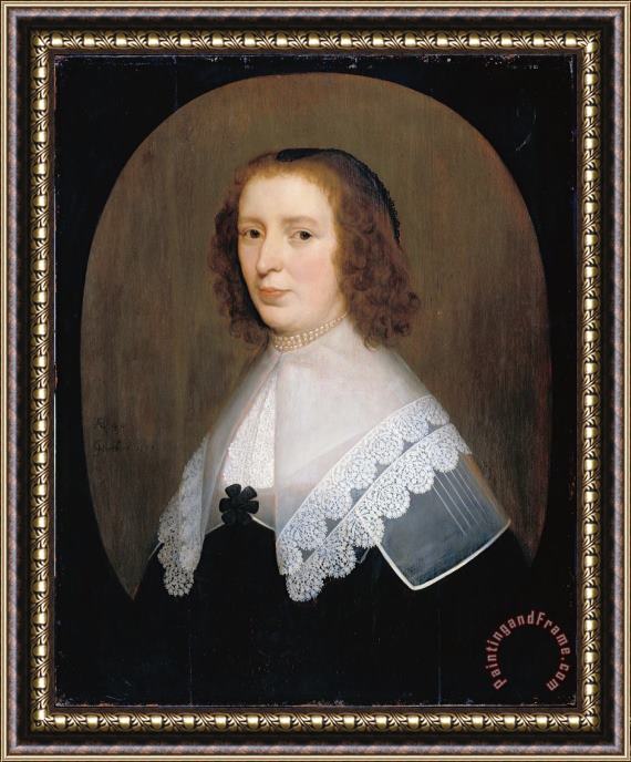 Gerard Van Honthorst Anna Van Den Corput Framed Painting