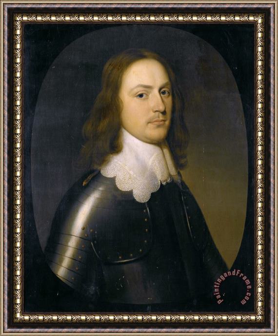 Gerard Van Honthorst Portrait of an Officer Framed Painting