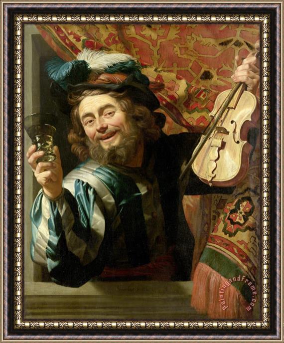 Gerard Van Honthorst The Merry Fiddler Framed Print