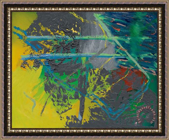 Gerhard Richter Abstraktes Bild, 1981 Framed Painting