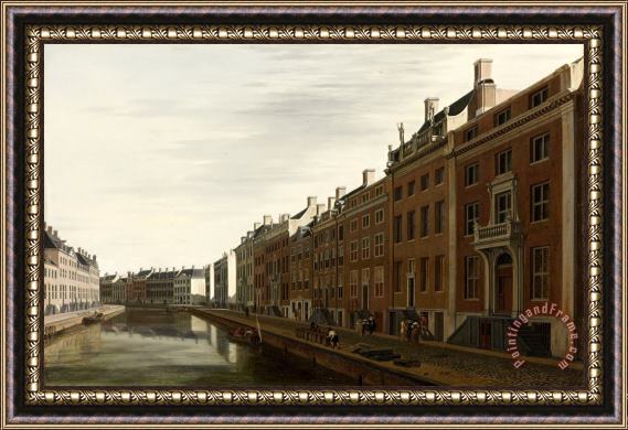 Gerrit Adriaensz. Berckheyde The 'golden Bend' in The Herengracht, Amsterdam, Seen From The West Framed Print