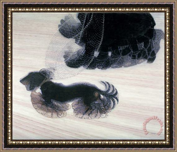 Giacomo Balla Dinamismo Di Un Cane Al Guinzaglio (dynamism of a Dog on a Leash) Framed Print