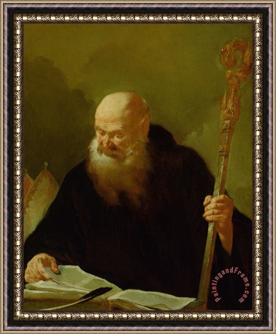 Giambattista Piazzetta St. Benedict Framed Painting