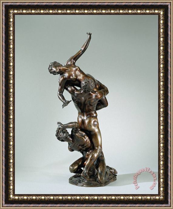 Giambologna The Rape of The Sabine Women Framed Painting