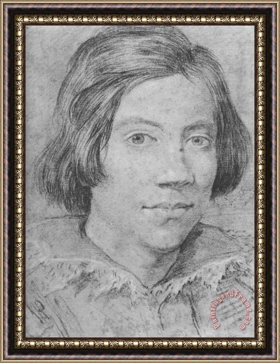 Gian Lorenzo Bernini Portrait of a Young Man Framed Painting