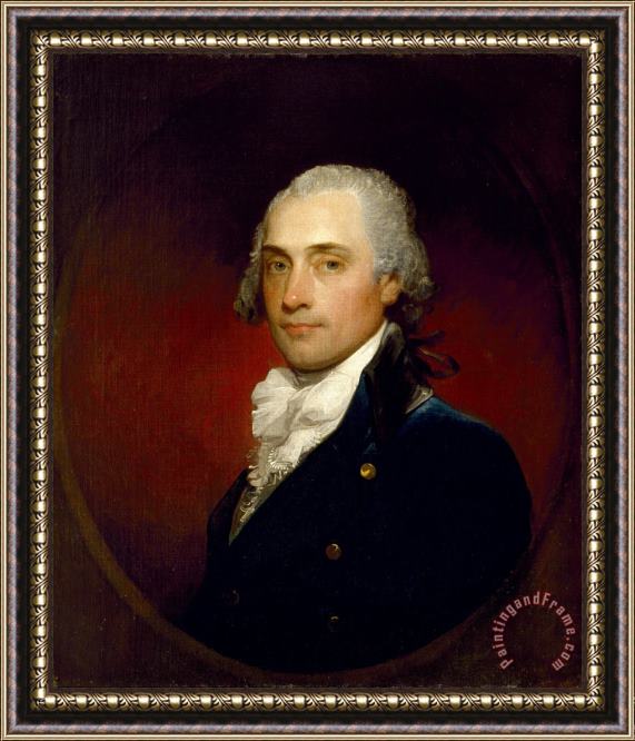 Gilbert Stuart Portrait of John Vaughan (1756 1842) Framed Print