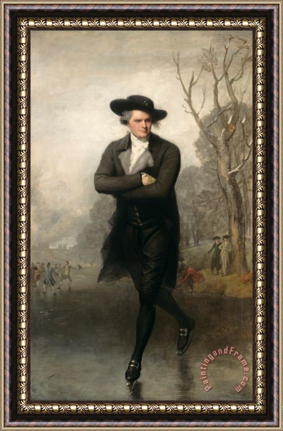 Gilbert Stuart The Skater Portrait Of William Grant Framed Painting