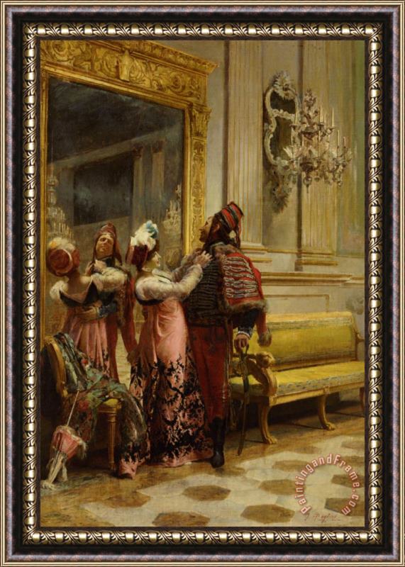 Gioacchino Pagliei The Finishing Touches Framed Painting